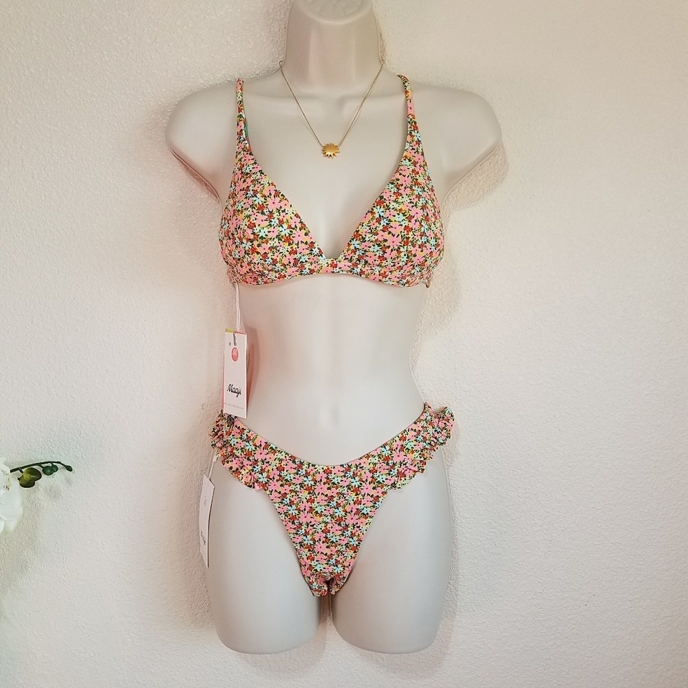 Maaji Cheery Blossom Ivy Reversible Bikini Set